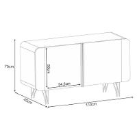 Buffet Benvenuto E Cristaleira évora Off White - Hb Móveis