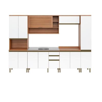 Cozinha Completa Modulada 6 Peças CR20411 6 Portas 2 Gavetas MDP Branco