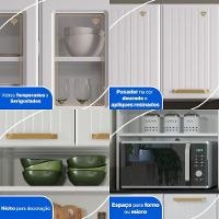 Cozinha Compacta Aço 3 Peças Com Armário Para Forno-micro-ondas Multimóveis Cr20367 Branco - 5
