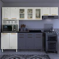 Cozinha Compacta Aço 3 Peças Com Armário Para Forno-micro-ondas Multimóveis Cr20367 Branco - 6