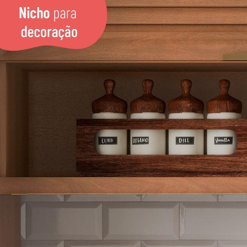 Cozinha Completa Modulada 5 Peças Com Balcão Multimóveis Cr20408 Freijó-branco - 7