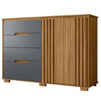 Cômoda Ambiente Texas Freijó Cinza - Moval - 5