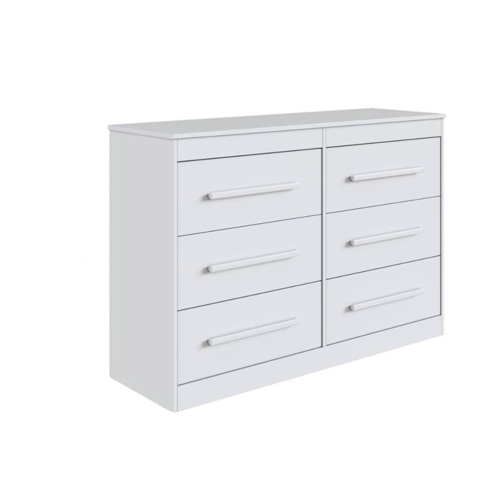 Cômoda Com 6 Gavetas 121cm Multimóveis Cr35263 Branco - 1