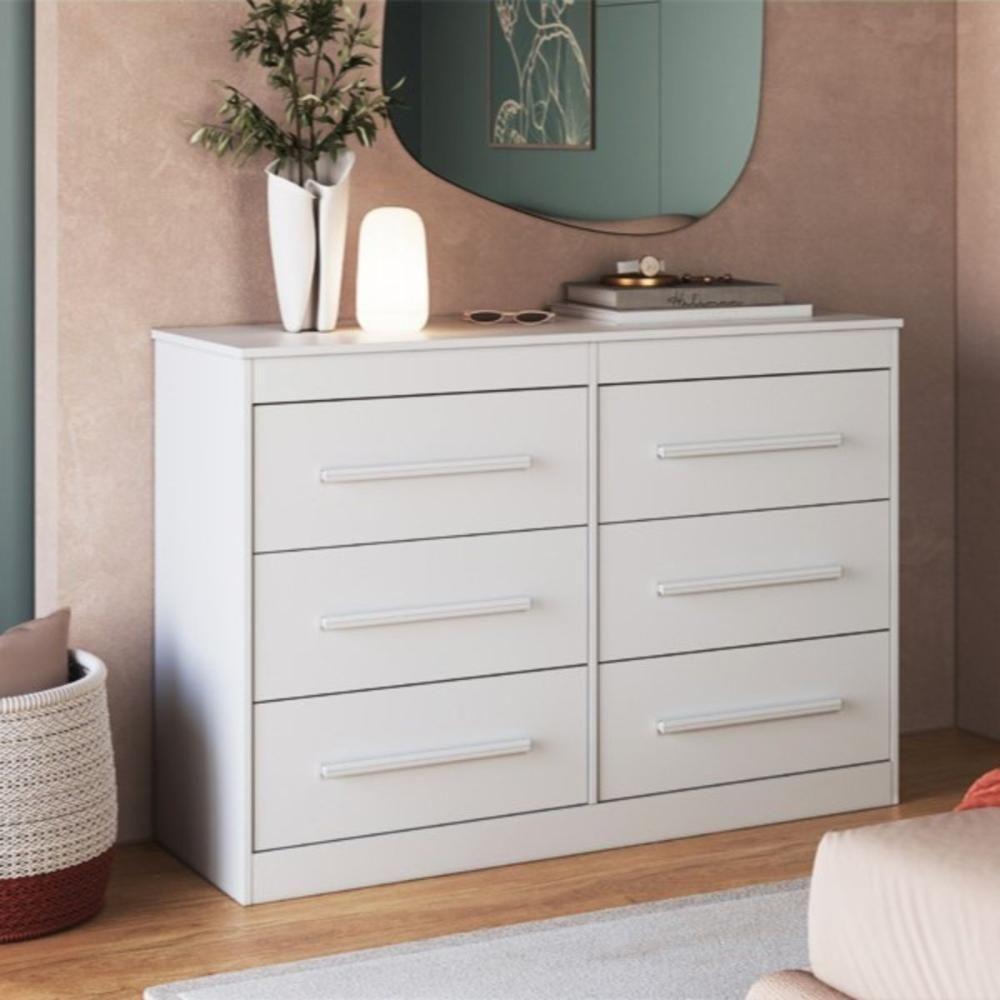 Cômoda Com 6 Gavetas 121cm Multimóveis Cr35263 Branco - 2