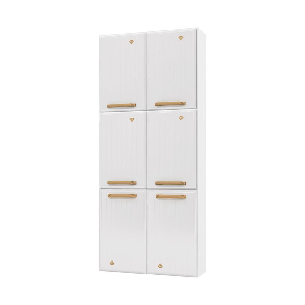 Paneleiro Duplo Para Cozinha De Aço Com 6 Portas 70cm Multimóveis Cr20363 Branco - 1