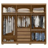 Cômoda Astral E Guarda Roupa Casal Venice 62480pe Amendola Touch Off White Com Pés - Demóbile - 4