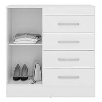 Cômoda Montevidéu E Guarda Roupa Casal New Realce Amêndola Touch - Demóbile - 3