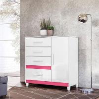 Cômoda Sapateira Infantil Vênus Branco Flex Com Pés - Moval - 7