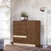 Cômoda Sapateira Ambiente Vênus Castanho Wood Flex - Moval - 2
