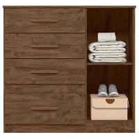 Cômoda Sapateira Vênus Castanho Wood Flex - Moval - 3