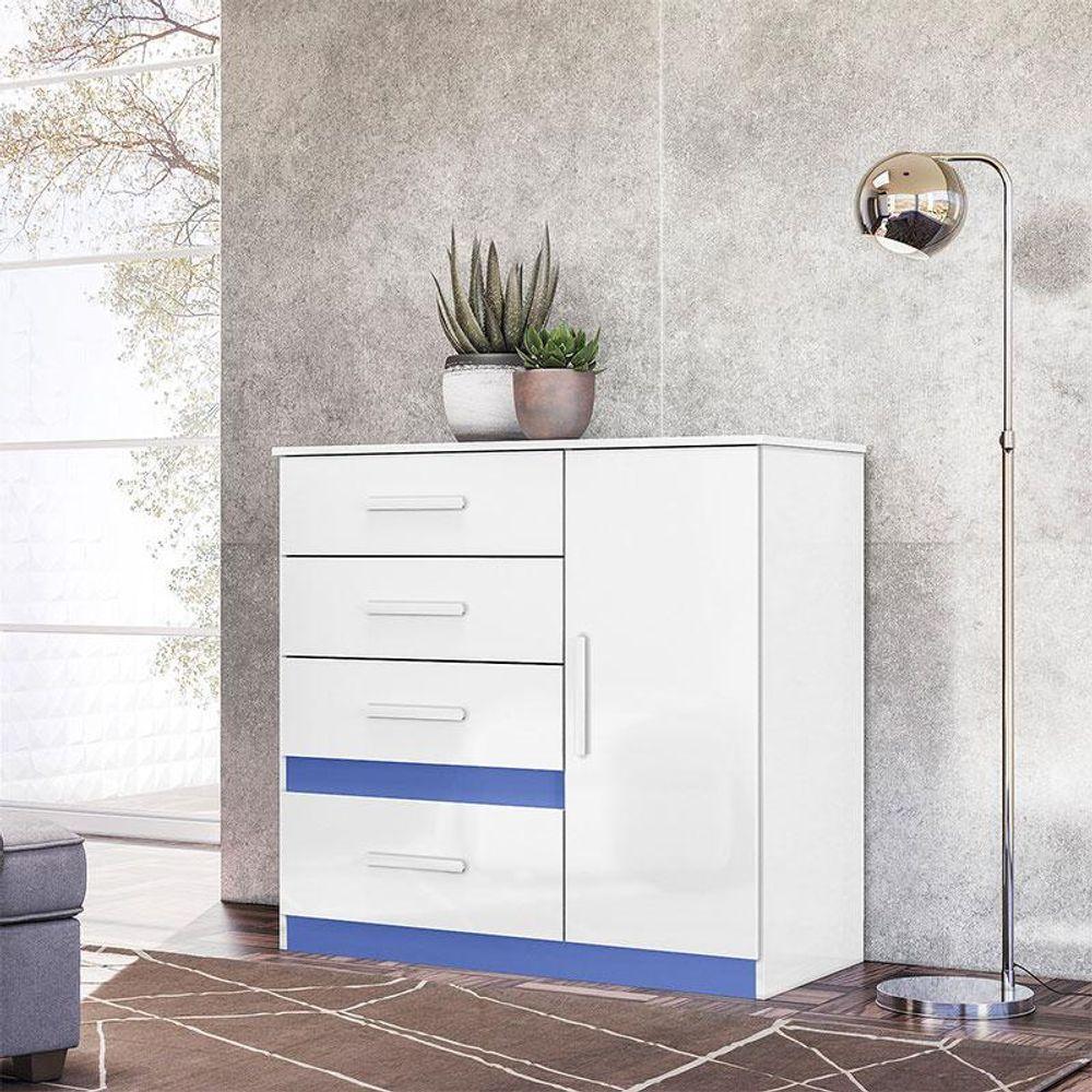 Cômoda Sapateira Infantil Ambiente Vênus Branco Flex - Moval - 3