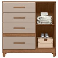 Cômoda Sapateira Ambiente Vênus Carvalho Fendi Com Pés - Moval - 3