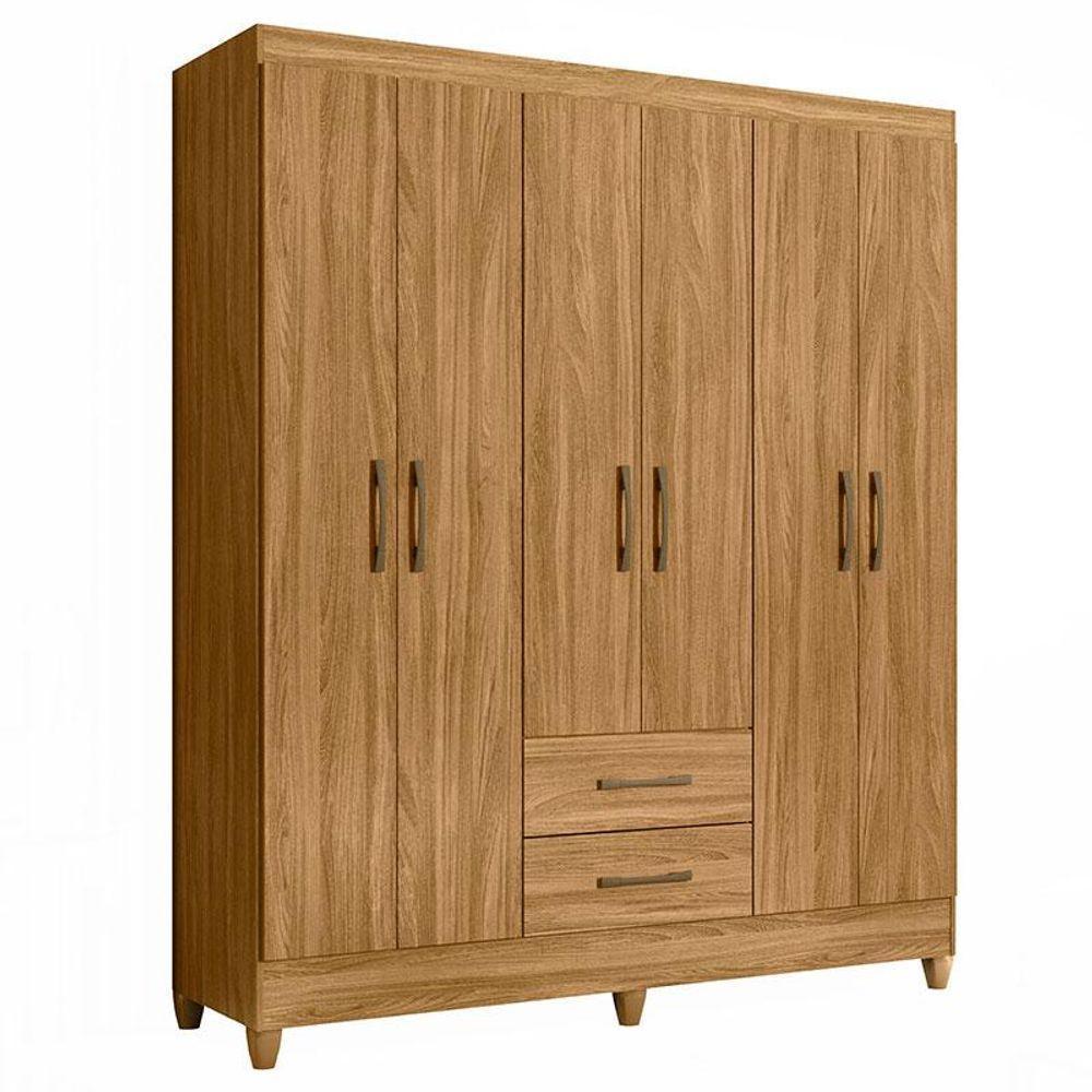 Guarda Roupa Casal Panamá 6 Portas Freijó - Moval - 1