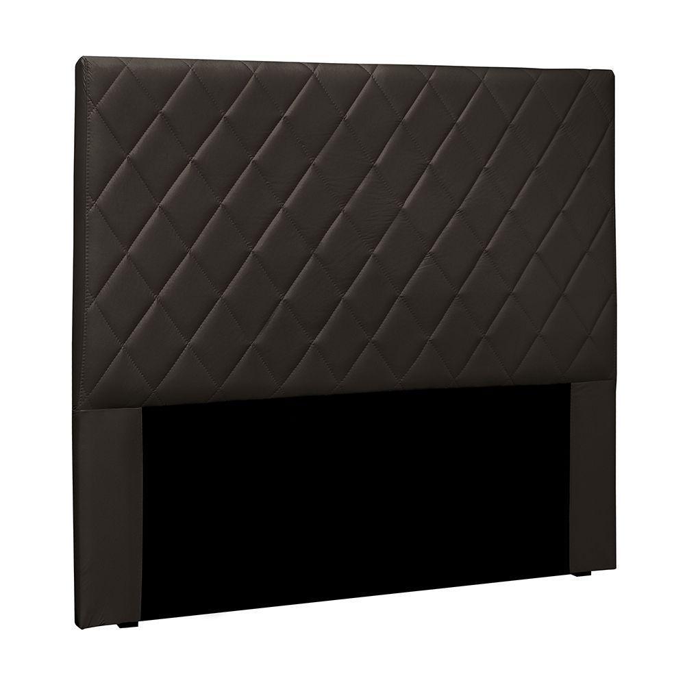 Cabeceira Queen Size 1,60m Givenchy Pu Marrom - 1