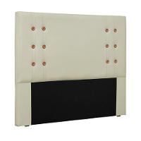 Cabeceira Queen Size 1,60m Kors Pu Marfim - 1