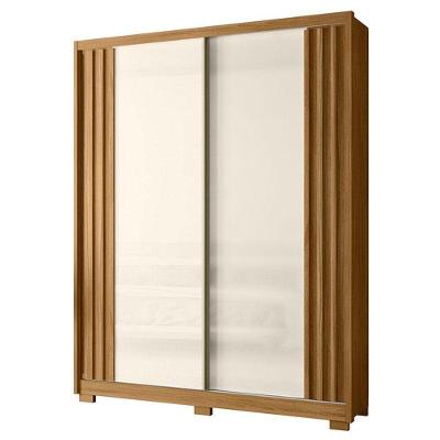 Guarda Roupa Solteiro Colorado 2 Portas Freijó Off White - Moval
