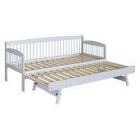 Sofá-cama Com Cama Auxiliar De Madeira Maciça Para Colchão 78x188cm Multimóveis Cr35275 Branco - 3