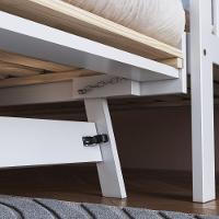 Sofá-cama Com Cama Auxiliar De Madeira Maciça Para Colchão 78x188cm Multimóveis Cr35275 Branco