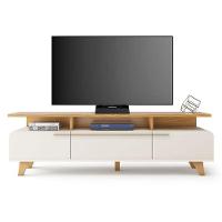 Rack Bancada Para Sala Essenza 2.0 Off White Cinamomo - Hb Móveis - 2