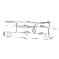 Rack Bancada Para Sala Essenza 2.0 Off White Cinamomo - Hb Móveis - 7