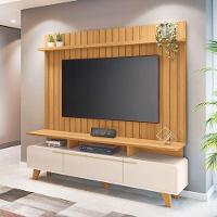 Rack Bancada Essenza E Painel Link 2.0 Off White Cinamomo - Hb Móveis - 2