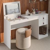 Penteadeira Com 1 Porta Com Espelho E 2 Gavetas 140cm Multimóveis Cr35266 Branco - 1