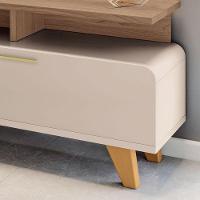 Rack Bancada Para Sala Essenza 2.0 Off White Castanho - Hb Móveis - 2