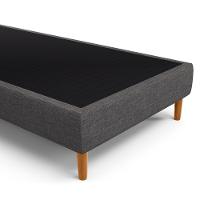 Base Para Cama Box Solteiro 88cm Sleep W01 Linho Cinza Escuro - Lyam Decor - 8