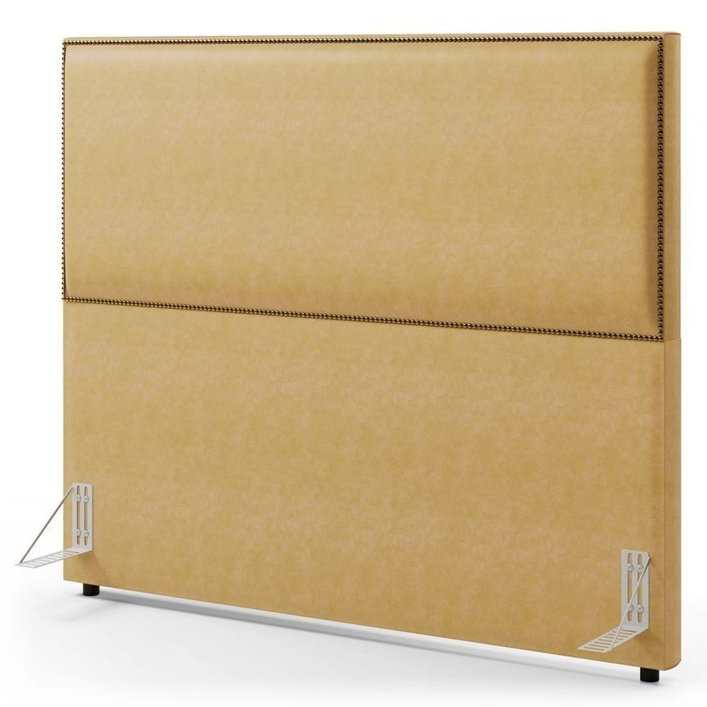 Cabeceira Box Casal Com Tachas 160 Cm Vicenza L02 Couríssimo Casco Fendi - Lyam Decor  - 6