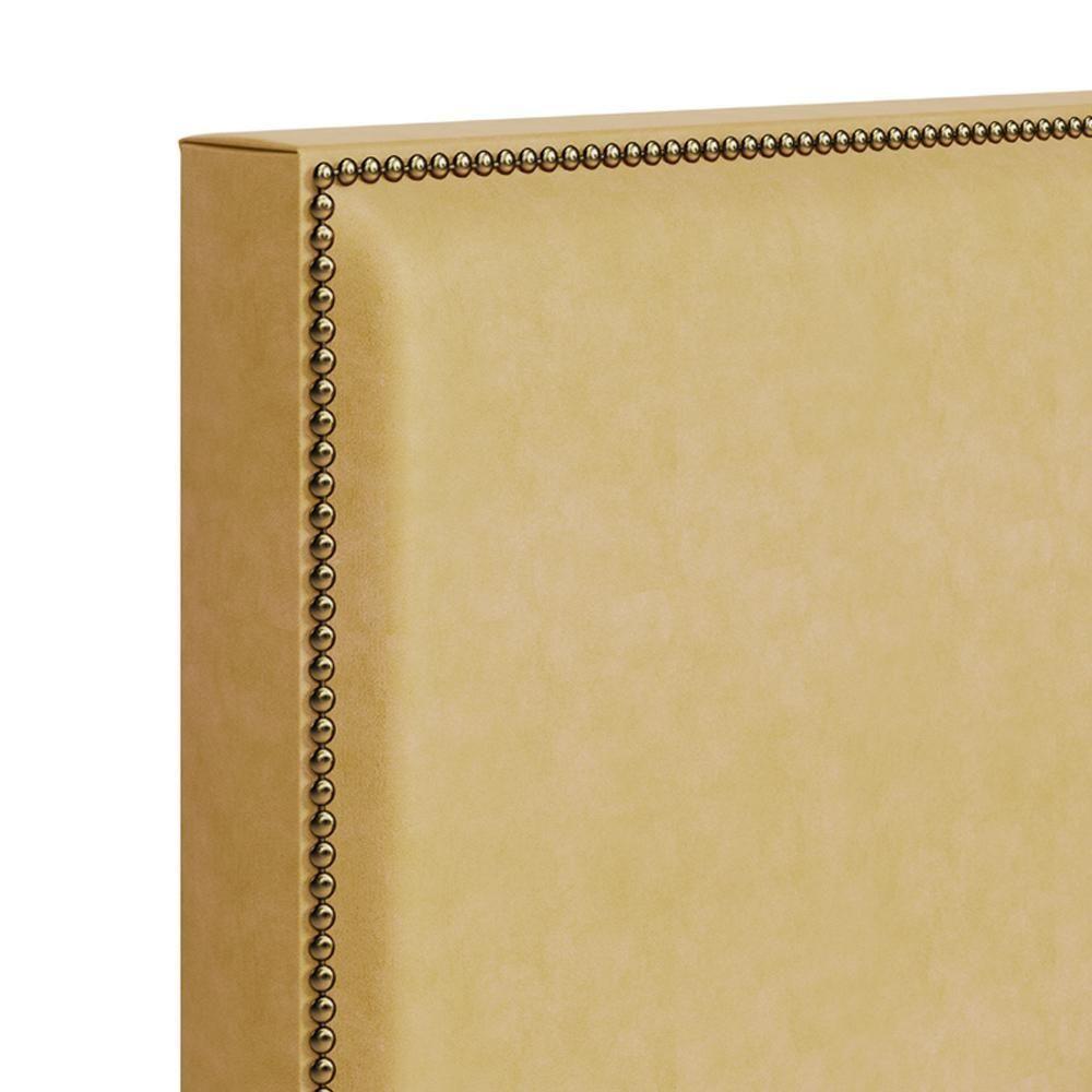 Cabeceira Box Casal Com Tachas 160 Cm Vicenza L02 Couríssimo Casco Fendi - Lyam Decor  - 8