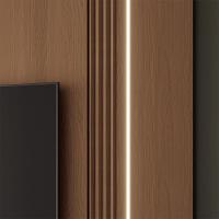 Home Suspenso Decorativo Rennes Mdf/mdp C/led Para Tv Até 85 Polegadas Castanho/off White G26 - Gran Belo - 6