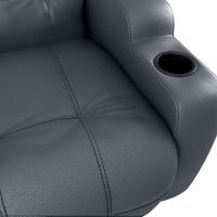 Poltrona Reclinável Do Papai Automática Com Usb E Porta Copos Cherokee Matrix Sintetico Cinza - 2