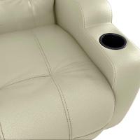 Poltrona Reclinável Do Papai Automática Com Usb E Porta Copos Cherokee Matrix Sintetico Bege