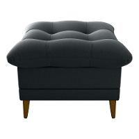 Poltrona De Amamentação Com Puff Montreal Matrix Suede Cinza - 6