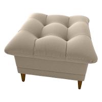 Poltrona De Amamentação Com Puff Montreal Matrix Suede Bege - 7