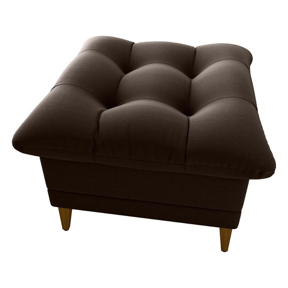 Poltrona De Amamentação Com Puff Montreal Matrix Suede Marrom - 7