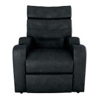 Poltrona Reclinável Do Papai Com Porta Copos Porta Controle Toro Matrix Sintetico Rustico Preto