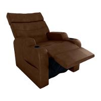 Poltrona Reclinável Do Papai Com Porta Copos Porta Controle Toro Matrix Sintetico Rustico Whisky - 3