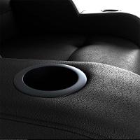 Poltrona Reclinável Do Papai Com Porta Copos Porta Controle Toro Matrix Sintetico Preto - 5