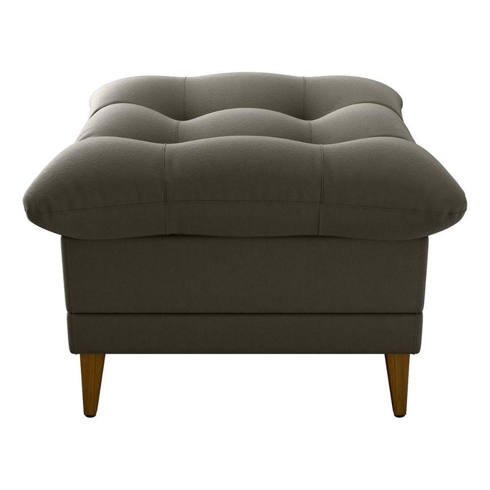 Poltrona De Amamentação Com Puff Montreal Matrix Suede Capuccino - 6