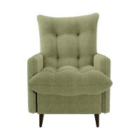 Poltrona De Amamentação Com Puff Montreal Matrix Boucle Oliva - 7