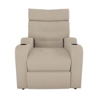 Poltrona Reclinável Do Papai Com Porta Copos Porta Controle Toro Matrix Veludo Capuccino