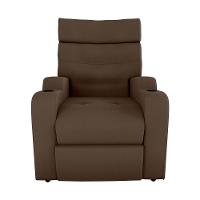 Poltrona Reclinável Do Papai Com Porta Copos Porta Controle Toro Matrix Veludo Marrom
