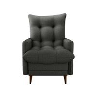 Poltrona De Amamentação Com Puff Montreal Matrix Linho Chumbo - 7