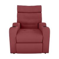 Poltrona Reclinável Do Papai Com Porta Copos Porta Controle Toro Matrix Veludo Vermelho