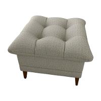 Poltrona De Amamentação Com Puff Montreal Matrix Linho Millenium - 6