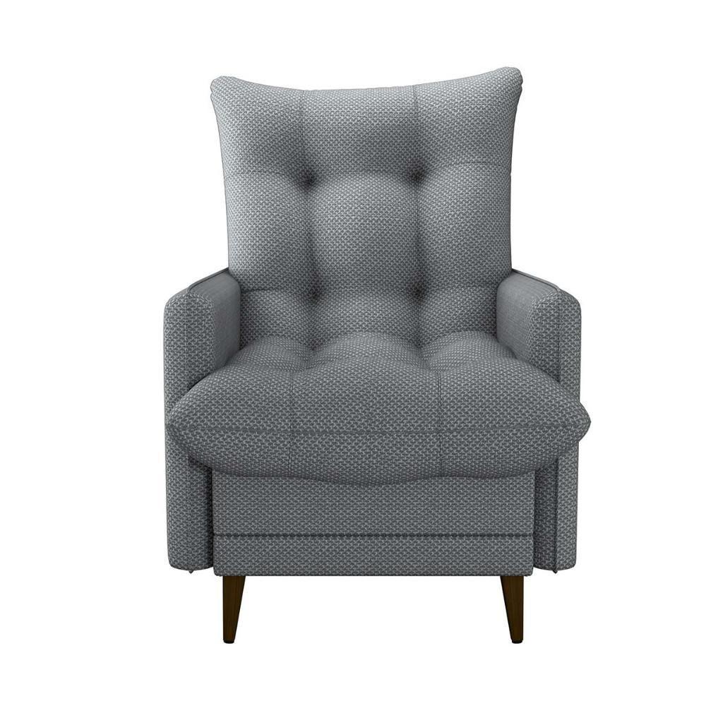 Poltrona De Amamentação Com Puff Montreal Cinza Matrix Cinza - 7