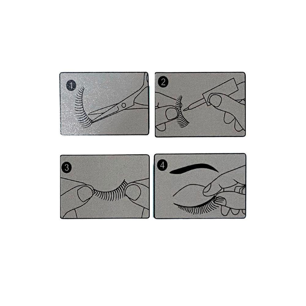 Kit Miss Frandy Cílios Postiços Com 10 Pares Kit Miss Frandy - Cílios Postiços Com 10 Pares - 3