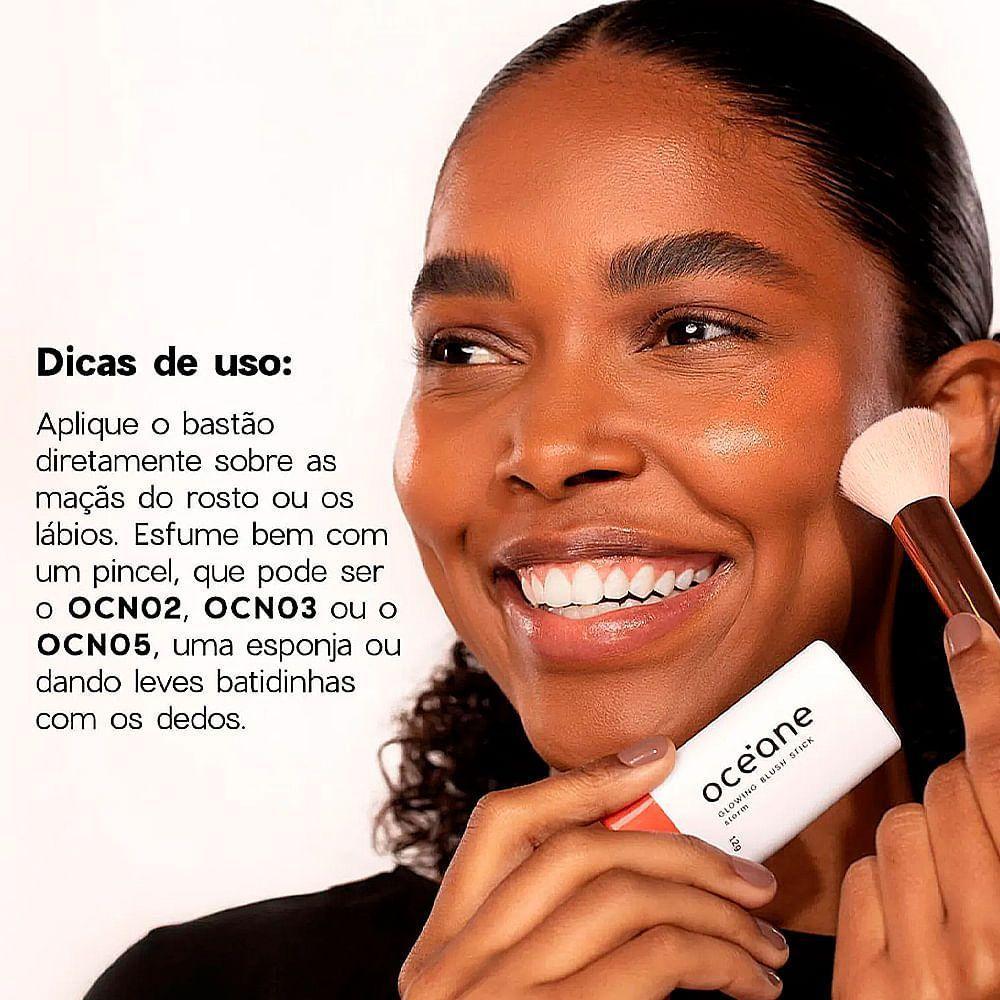 Océane Glowing Blush Stick Bf Limited Storm - Blush Em Bastão Laranja 12g - 5