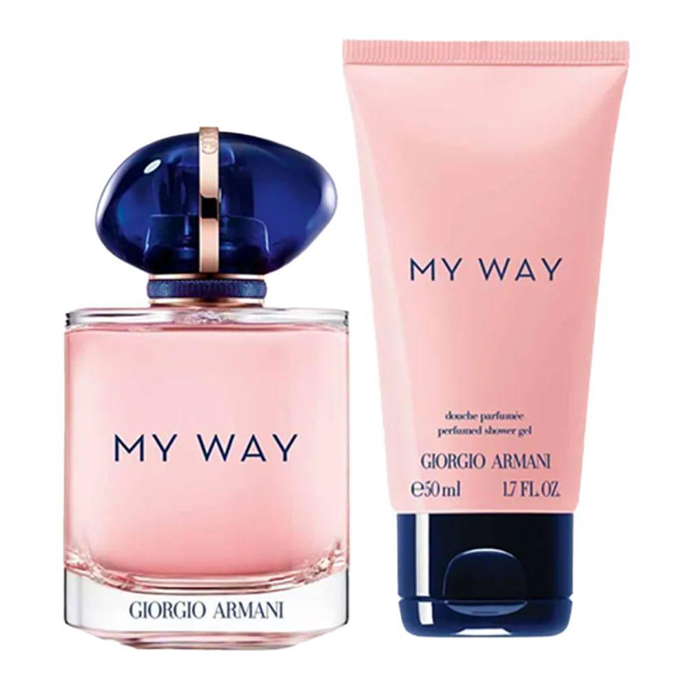 Kit Giorgio Armani My Way Edp Feminino 90ml - Sg 50ml - 3